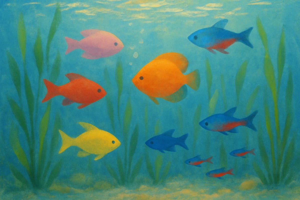 Food & Treats — generic aquatic editorial illustration